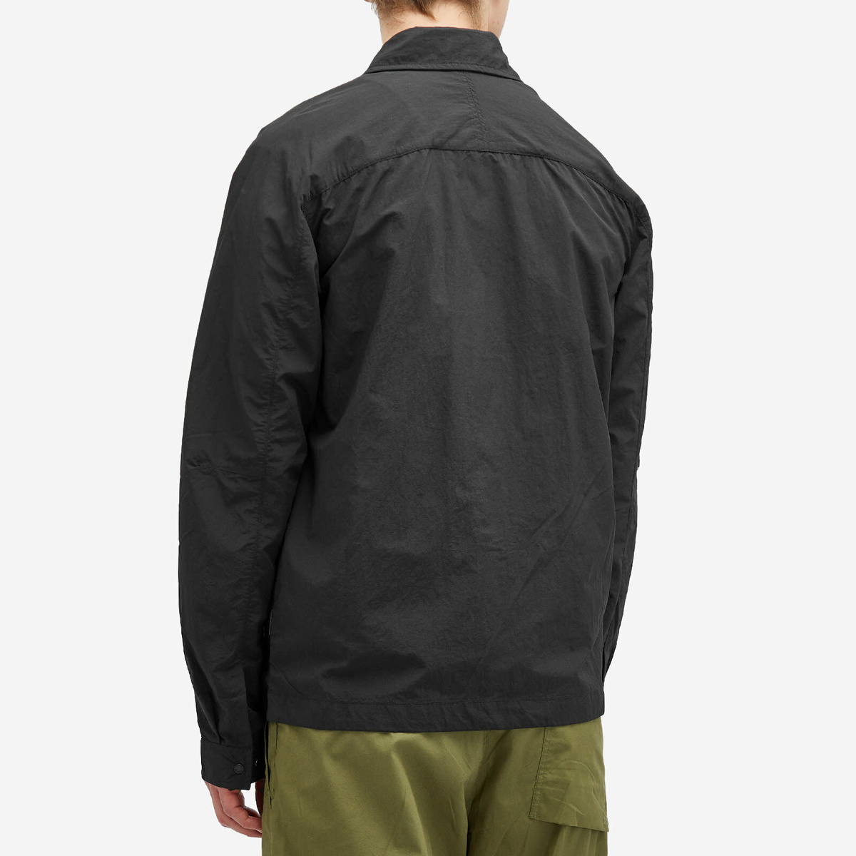 Maharishi Men's Tech Zip Through Overshirt in Black Maharishi