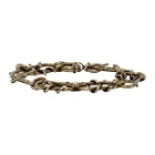 Dsquared2 Brass Roses Chain Bracelet
