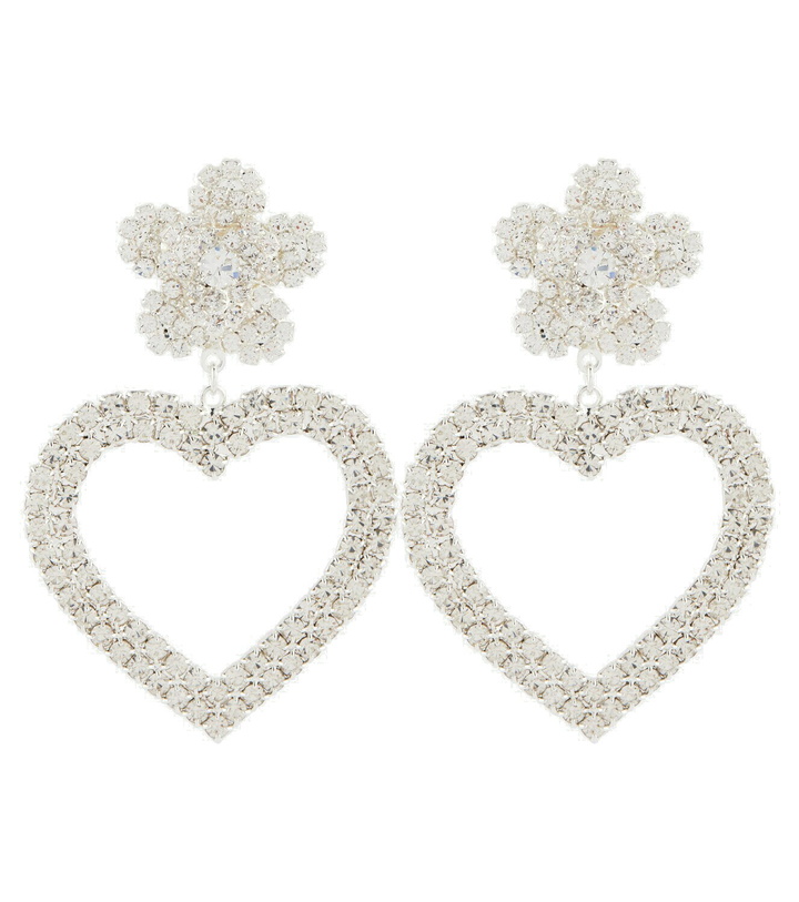 Photo: Magda Butrym - Crystal-embellished heart earrings