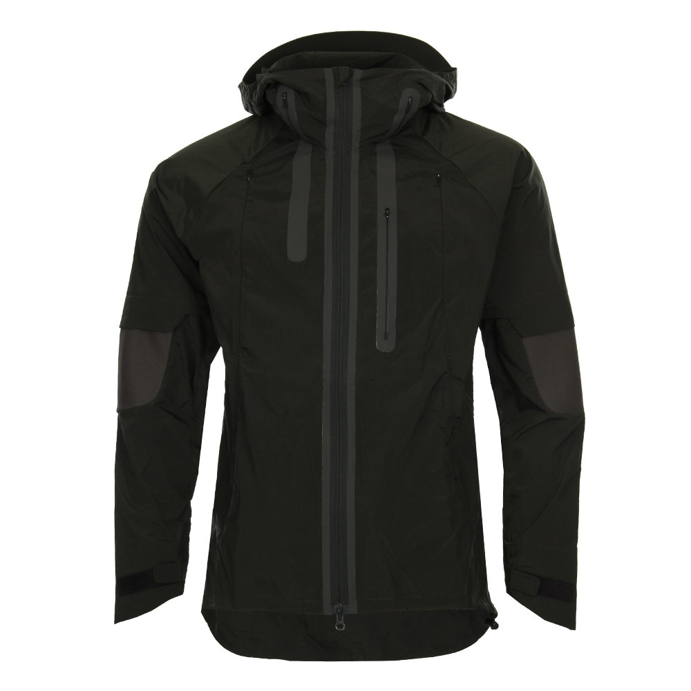 Nylon Hooded Jacket - Black/Olive