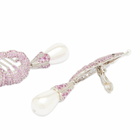 Shrimps Women's Shrimp Earrings in Fuchsia/Silver