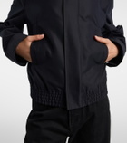 Bottega Veneta Intrecciato leather-trimmed canvas jacket