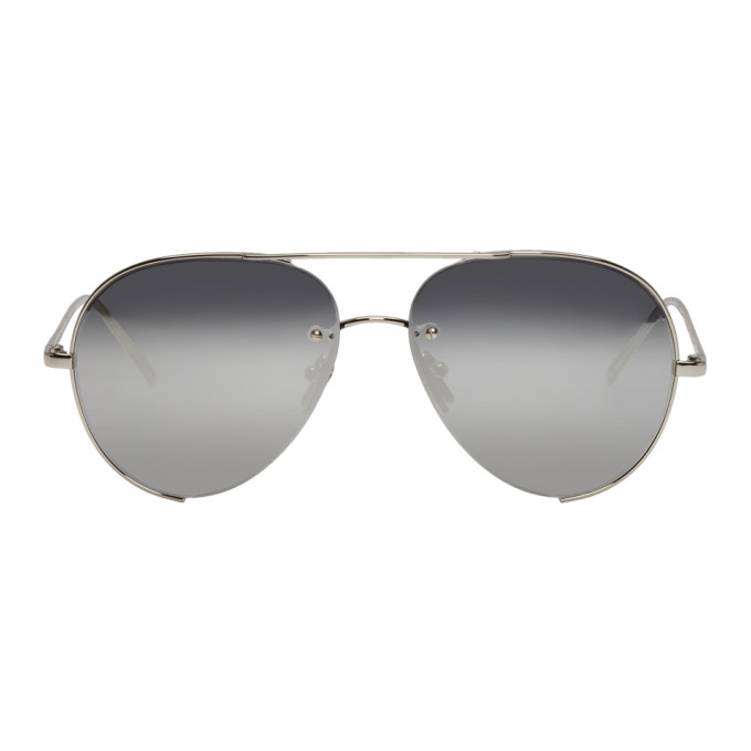 Linda Farrow Luxe Silver 625 C2 Sunglasses Linda Farrow Luxe