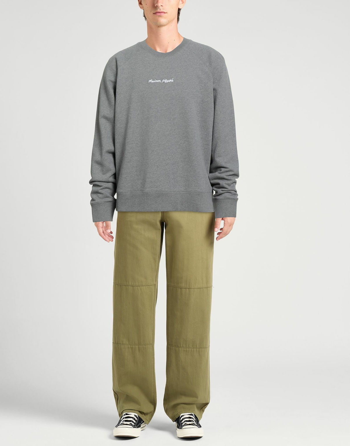 Maison Kitsuné Mens Sweatshirt in Grey