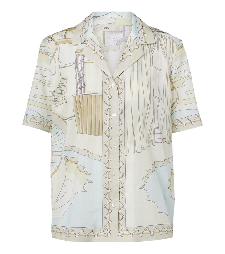 Photo: Tory Burch Printed cotton shirt