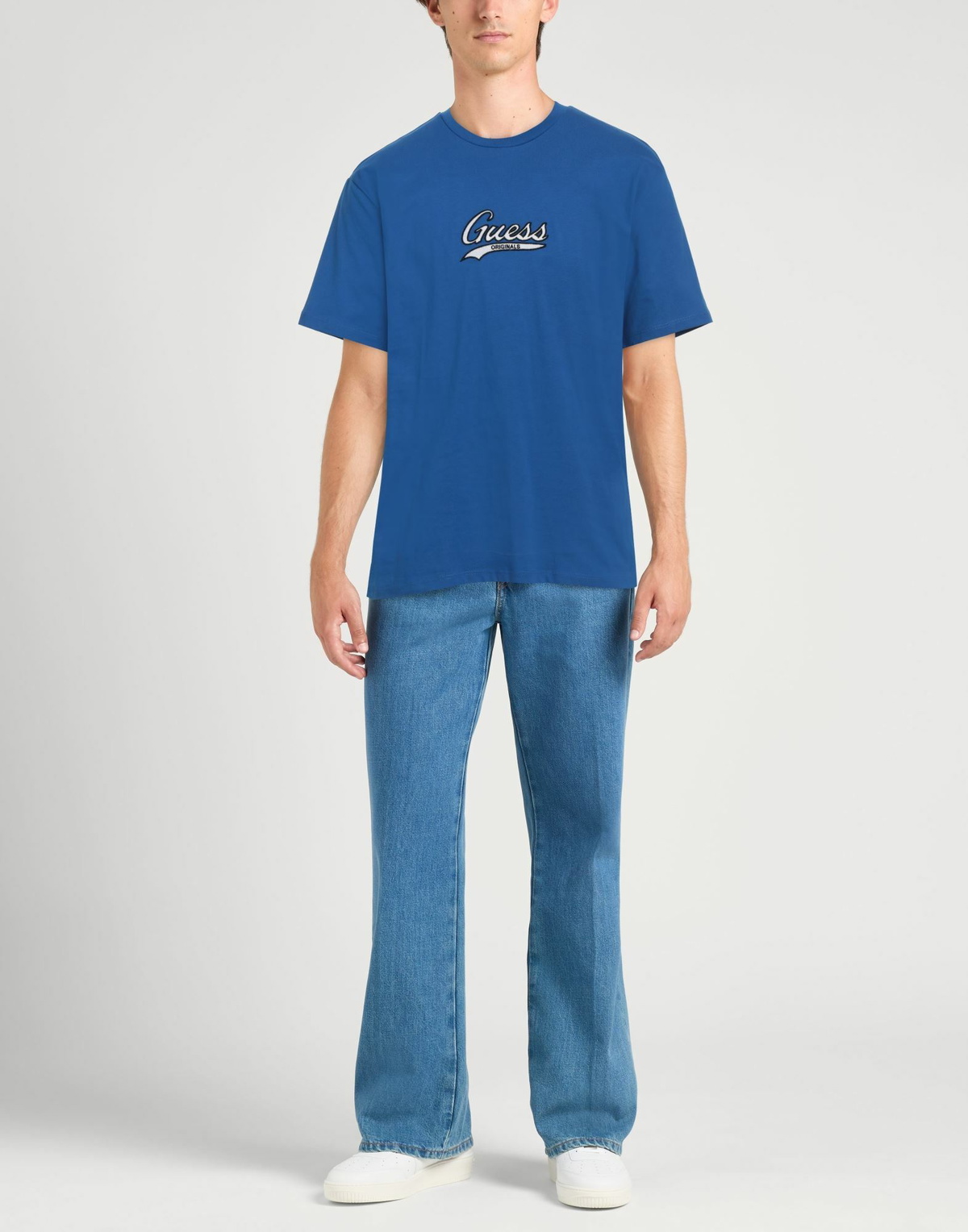 Guess Mens T-shirt in Blue