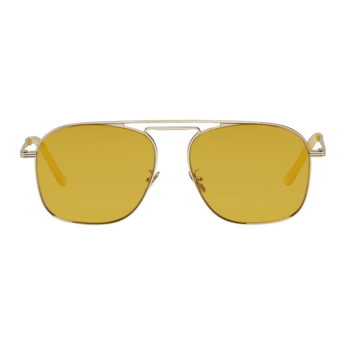 Photo: Cutler And Gross Gold 1310-06 Aviator Sunglasses