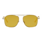 Cutler And Gross Gold 1310-06 Aviator Sunglasses