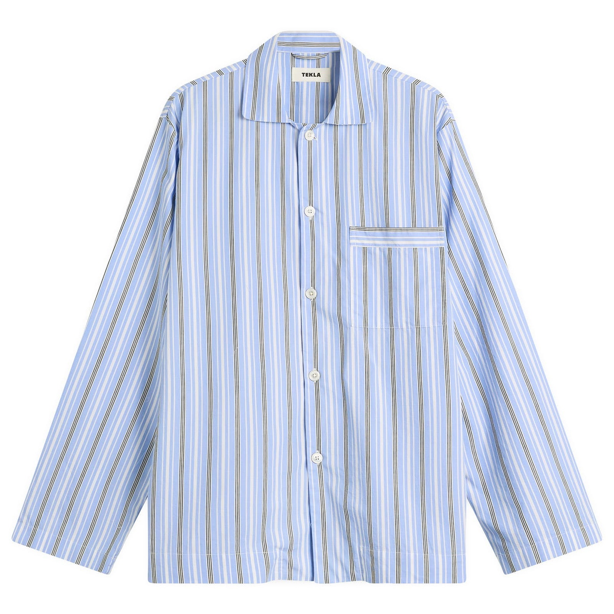 Tekla Fabrics Sleep Shirt in Stave Stripes