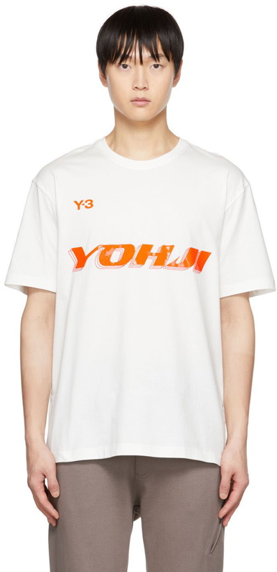 Photo: Y-3 White Bonded T-Shirt