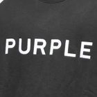 Purple Brand Men's Fleece Crew Sweat in Black