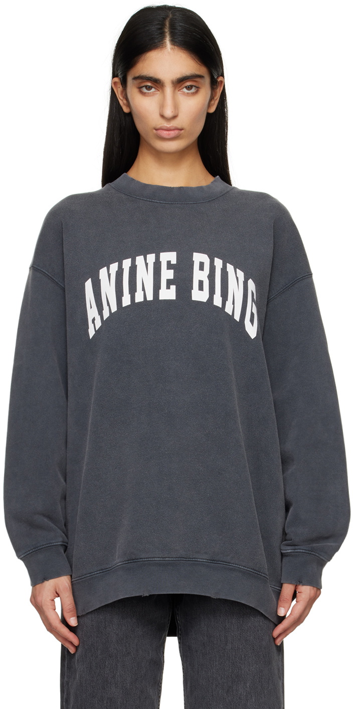 ANINE BING Black Tyler Sweatshirt ANINE BING