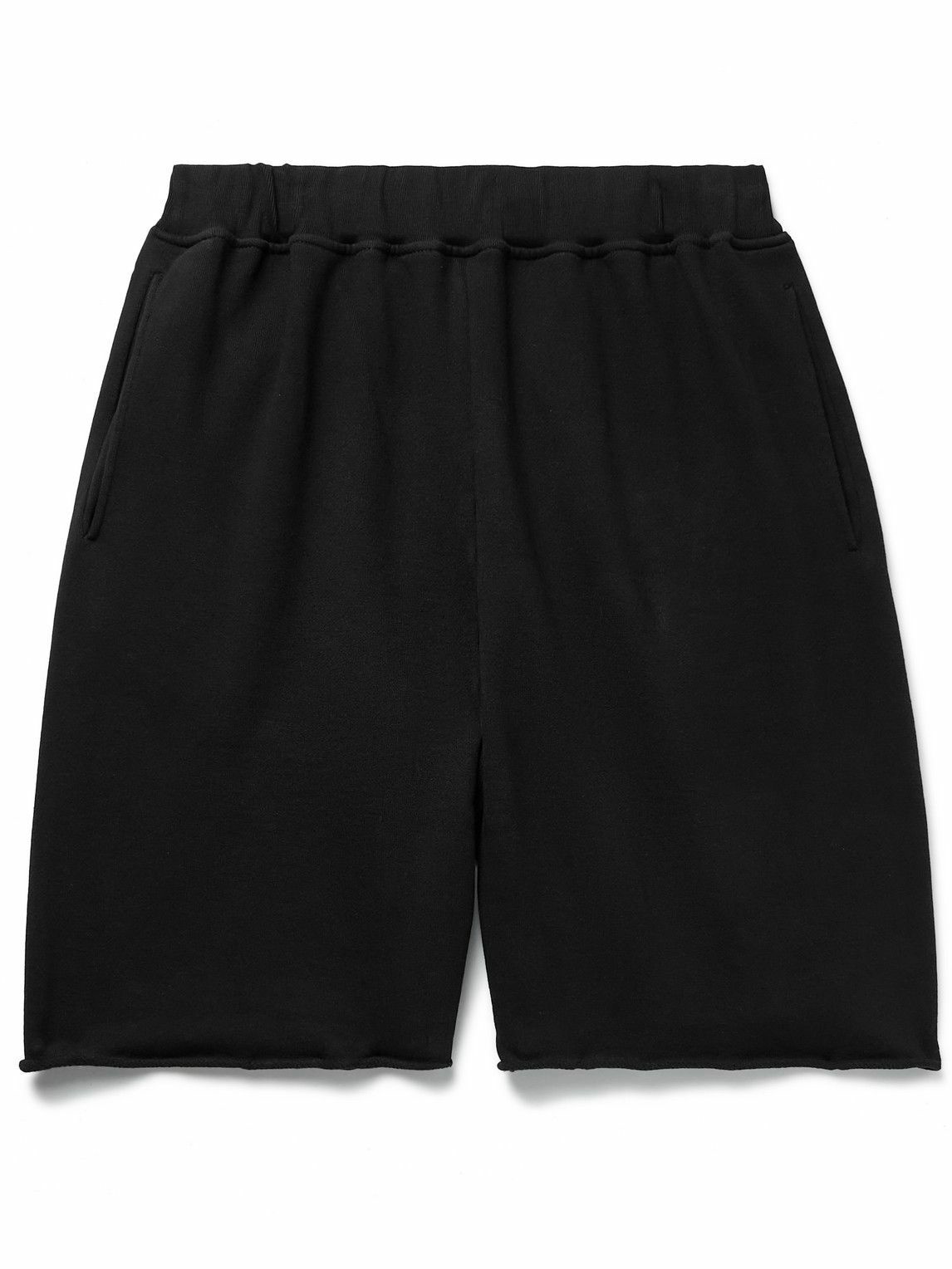 Aries - Temple Wide-Leg Logo-Print Cotton-Jersey Shorts - Black ARIES