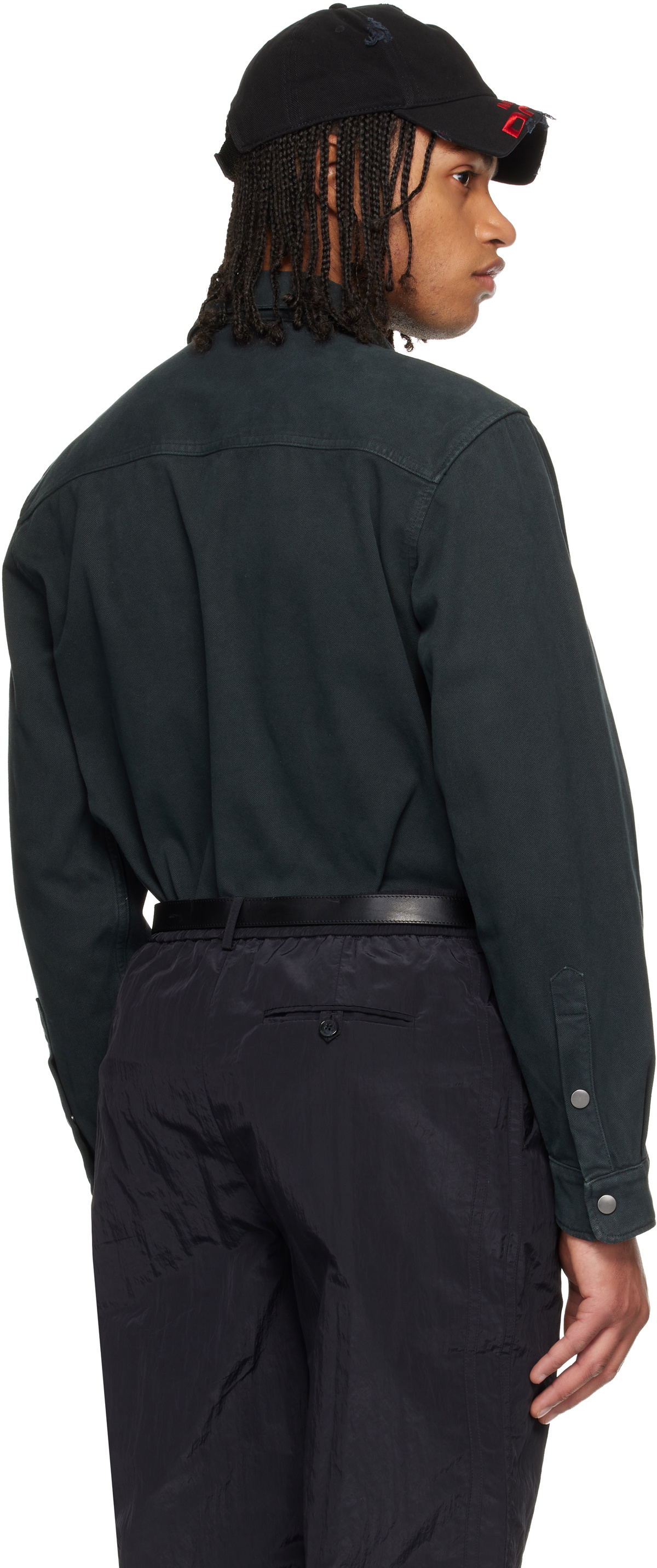 Martine Rose Green Bumbag Shirt