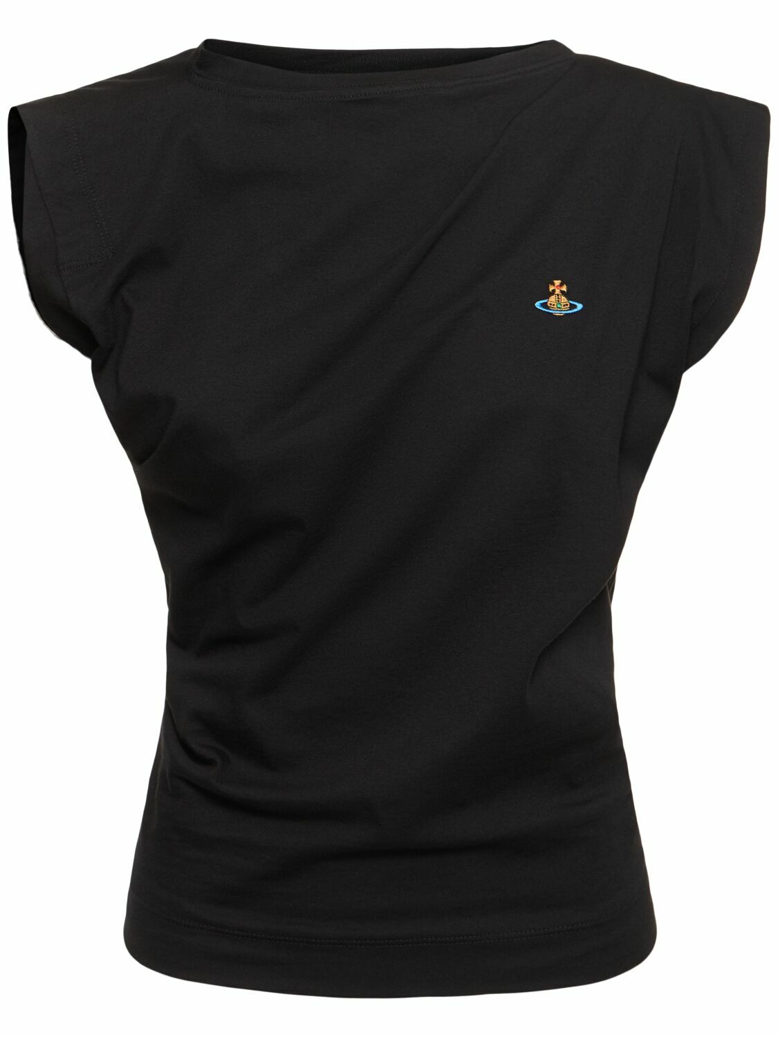 VIVIENNE WESTWOOD Hebo Asymmetric Draped Jersey Top Vivienne Westwood
