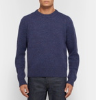 Acne Studios - Kai Mélange Wool Sweater - Men - Dark purple