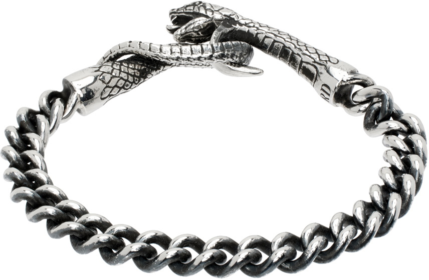 アクセサリー Enfants Riches Deprimes Serpent Silver Enfants Riches Déprimés Silver Serpent Bracelet Enfants
