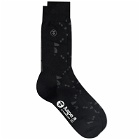 Men's AAPE Monogram Sock in Black