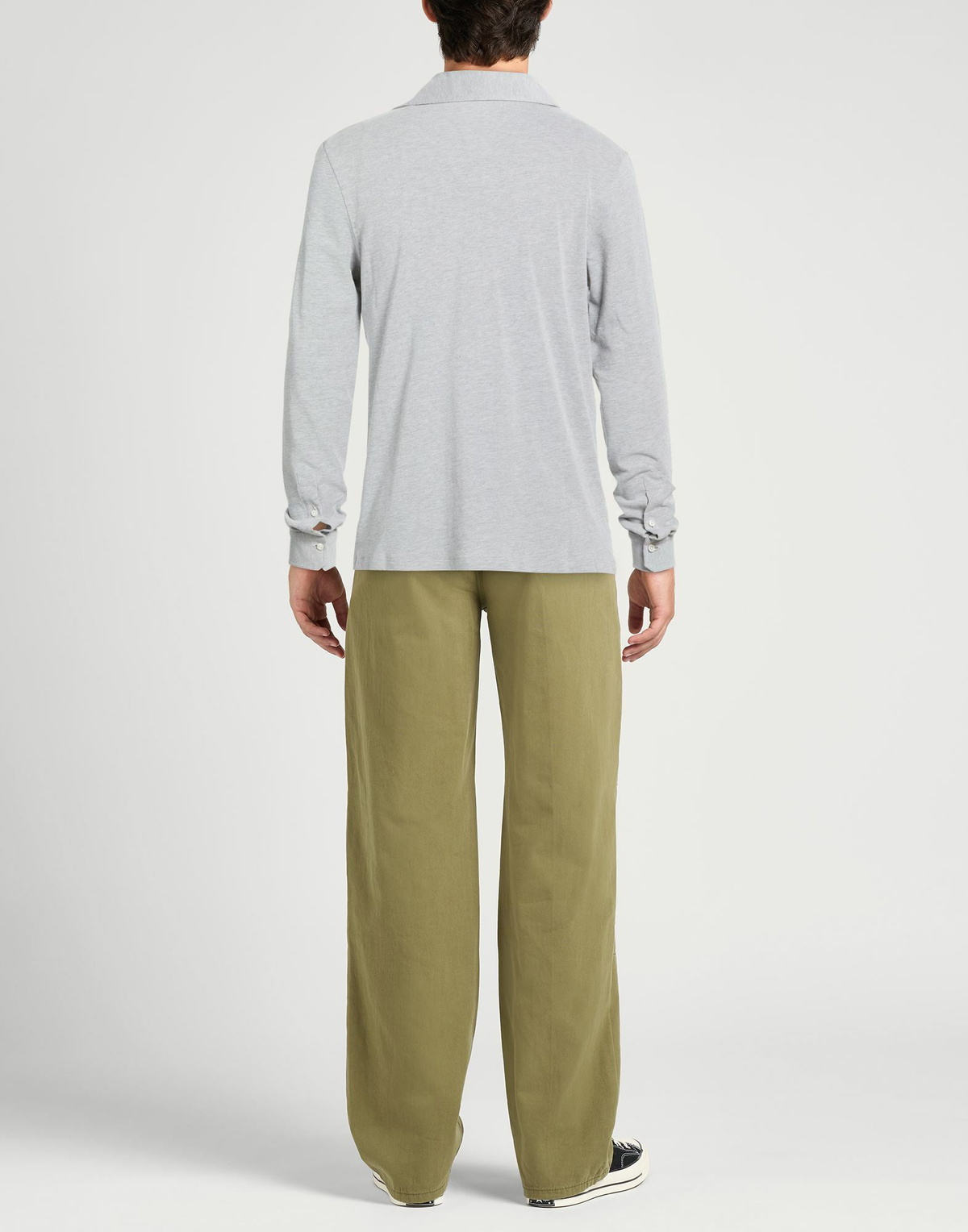 Isaia Mens Polo shirt in Grey