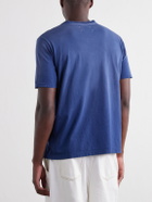 Maison Margiela - Printed Cotton-Jersey T-Shirt - Blue