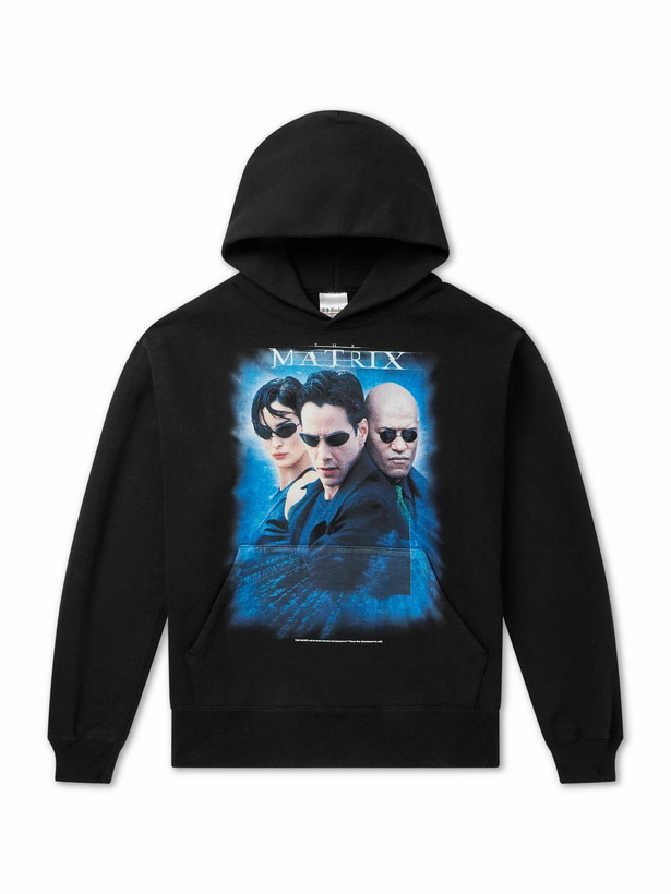 Photo: SAINT MXXXXXX - The Matrix Cotton-Jersey Hoodie - Black
