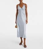 Leset Barb satin slip dress