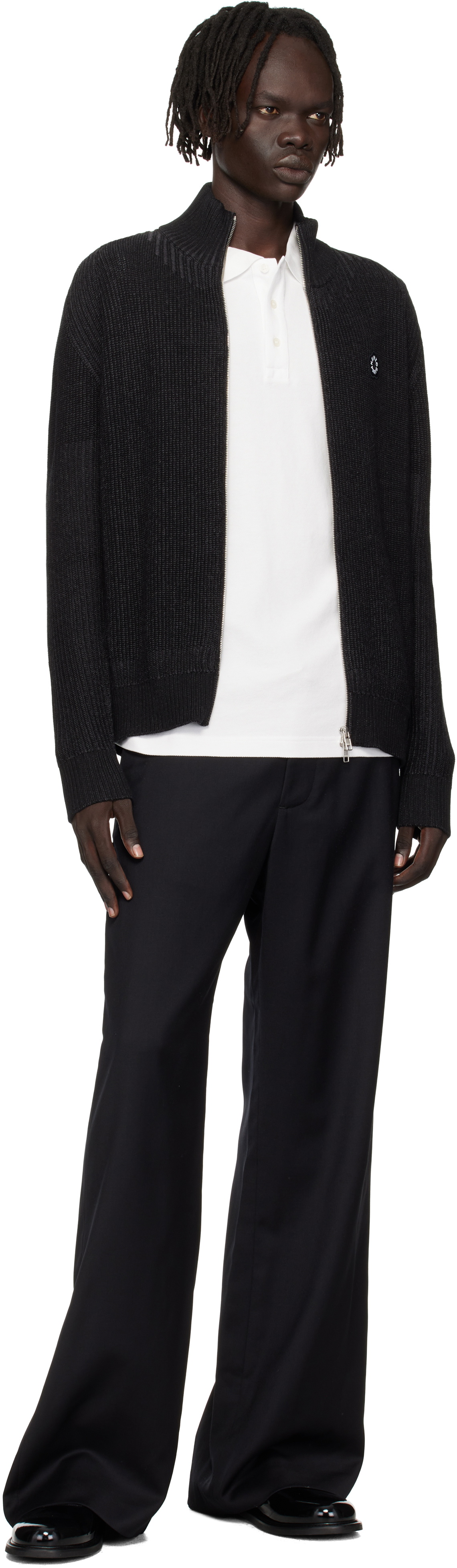 Kenzo Black Kenzo Paris 'Boke Flower 2.0' Zipped Cardigan