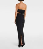 Nensi Dojaka Cutout strapless gown