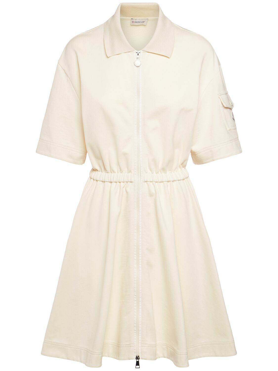 MONCLER Cotton Polo Shirt Dress Moncler