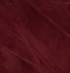 Anderson & Sheppard - Camoshita Suede Gloves - Burgundy