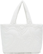 ERL White Puffer Tote