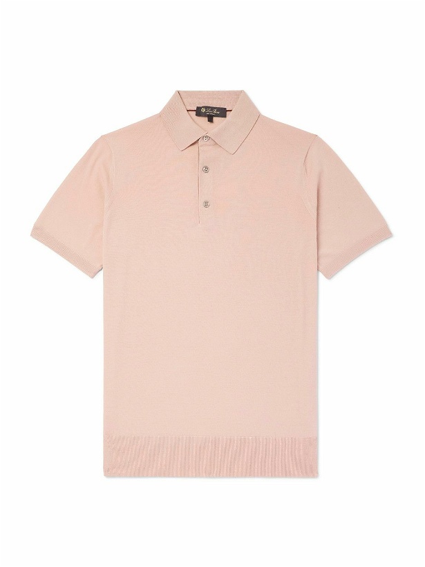 Photo: Loro Piana - Wish® Wool Polo Shirt - Pink