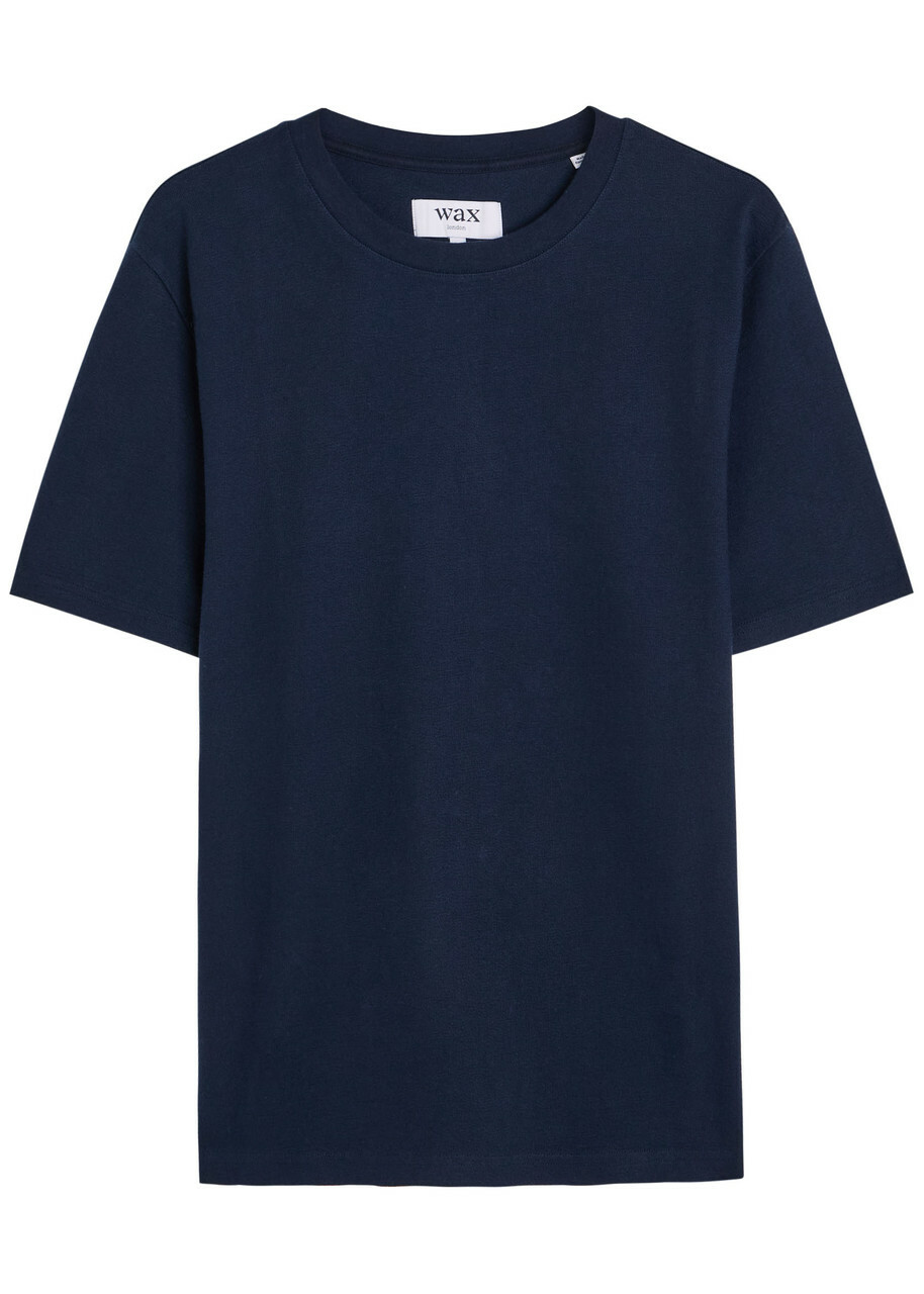 Wax London Dean Cotton T-shirt Navy