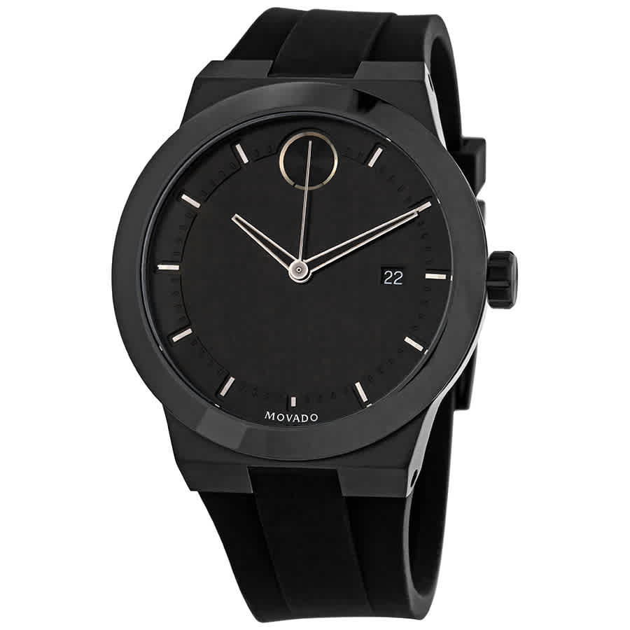 Movado Bold Quartz Black Dial Mens Watch 3600621