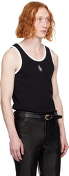 Ernest W. Baker Black Embroidered Tank Top