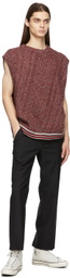 NOMA t.d. Red Cable Knit Twisted Vest