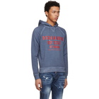 Dsquared2 Blue Boyscout Logo Classic Raglan Sweatshirt