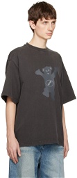 We11done Gray Teddy T-Shirt