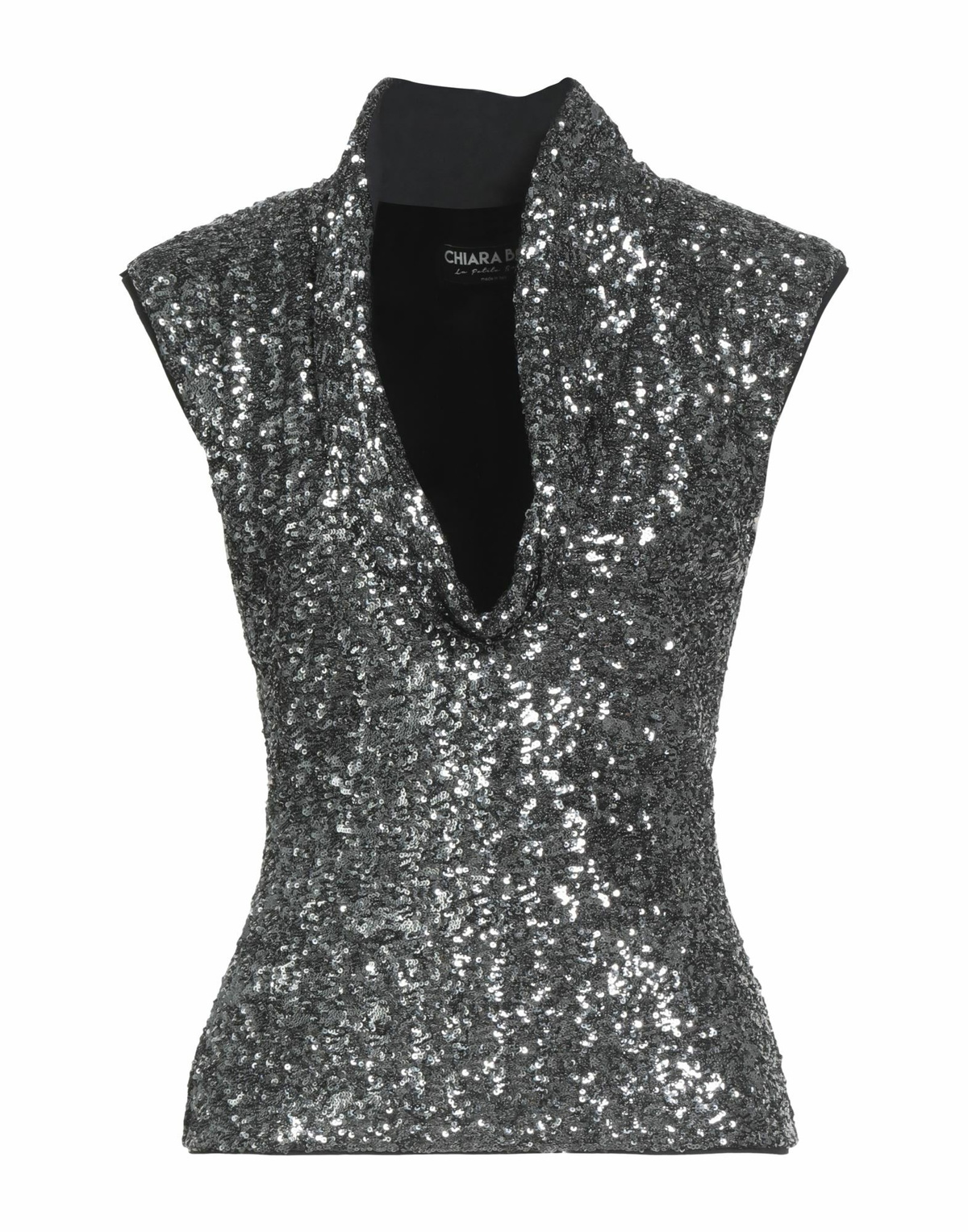 Chiara Boni La Petite Robe Womens Top in Gunmetal
