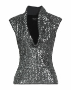 Chiara Boni La Petite Robe Womens Top in Gunmetal