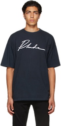 Rhude SSENSE Exclusive Black Logo Script T-Shirt