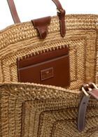 Anya Hindmarch Bow Raffia and Leather Tote bag - Natural - One Size