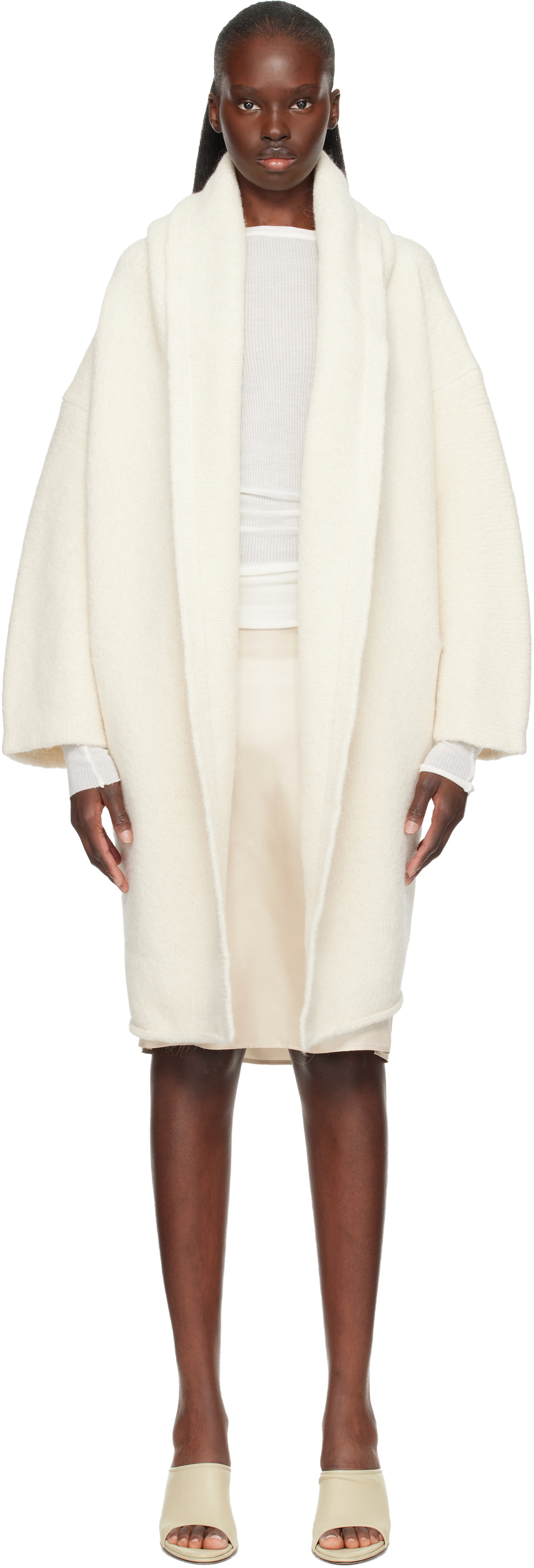 Lauren Manoogian Off-White Low Tier Dress Lauren Manoogian