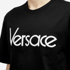 Versace Men's Tribute Embroidered T-Shirt in Black