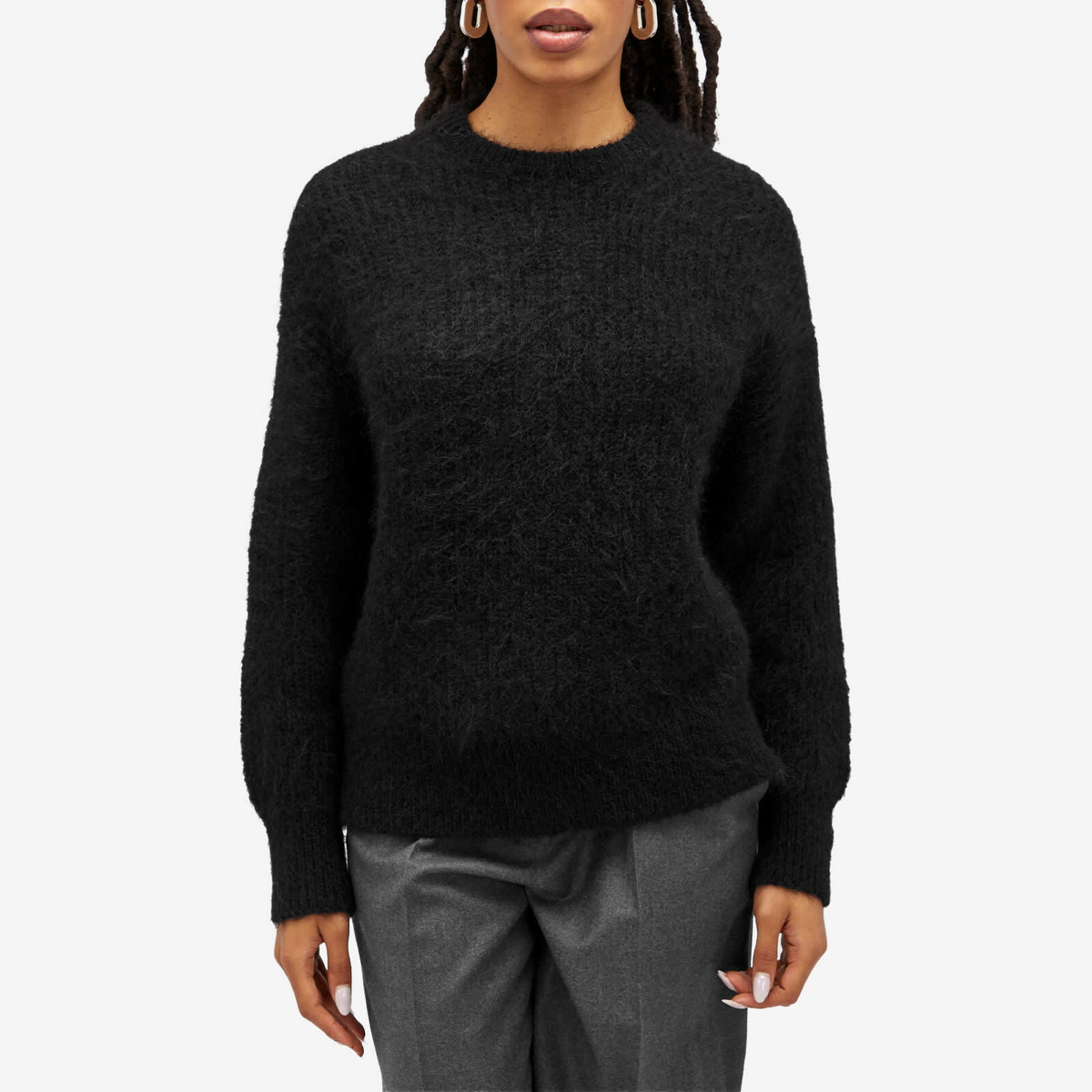 16Arlington Women's Sephia Alpaca Knitted Jumper in Black