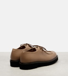 Max Mara Track leather loafers