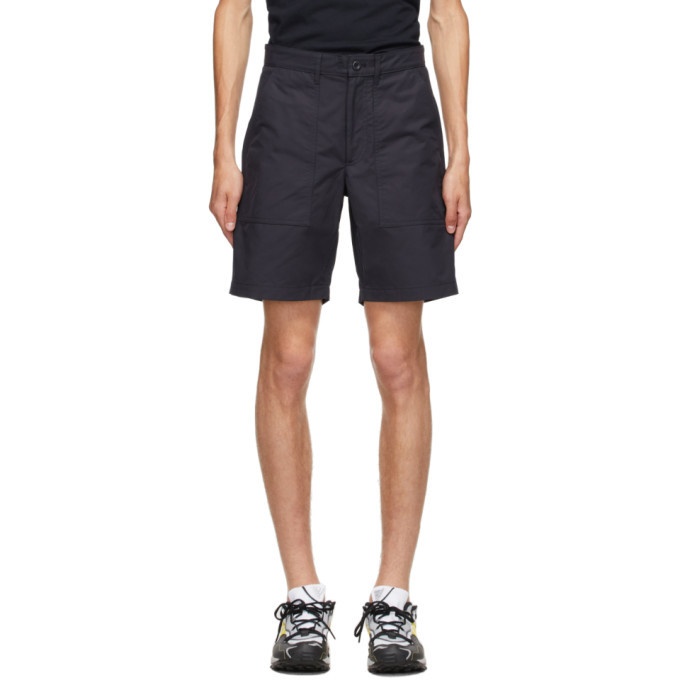 Photo: Norse Projects Navy Aaro 60/40 Fatigue Shorts