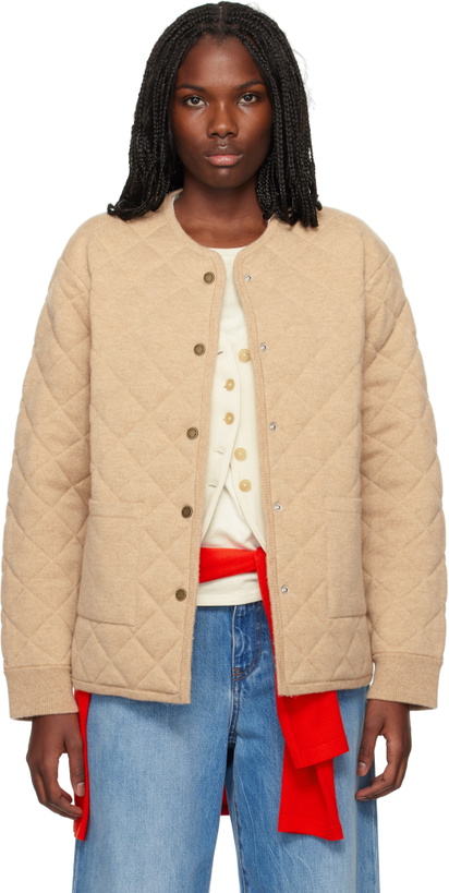 Photo: Guest in Residence Beige Quilted Liner Jacket