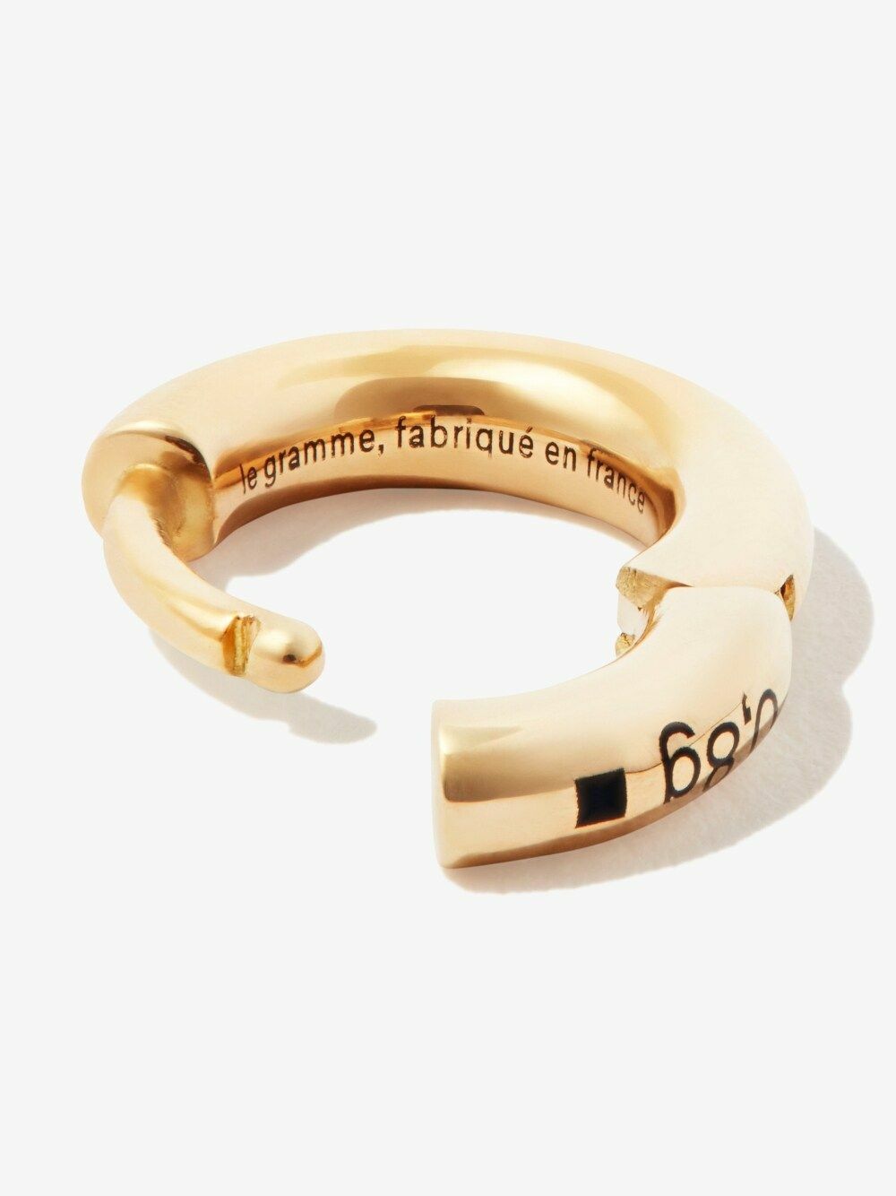 Le Gramme 18kt Polished Yellow Gold 13/10G Bangle Earring