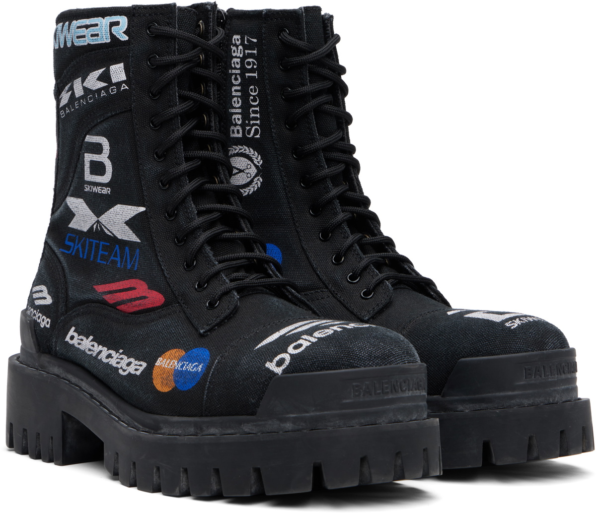 靴 Balenciaga Combat Strike Boots BLK 41 Balenciaga Combat Strike 20MM Boots | Saks Fifth Avenue